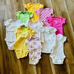 Colorful Kids One Pieces Bodysuits Set